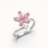 BAGUE PINK FLOWER