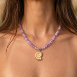 COLLIER PURPLE SHELL