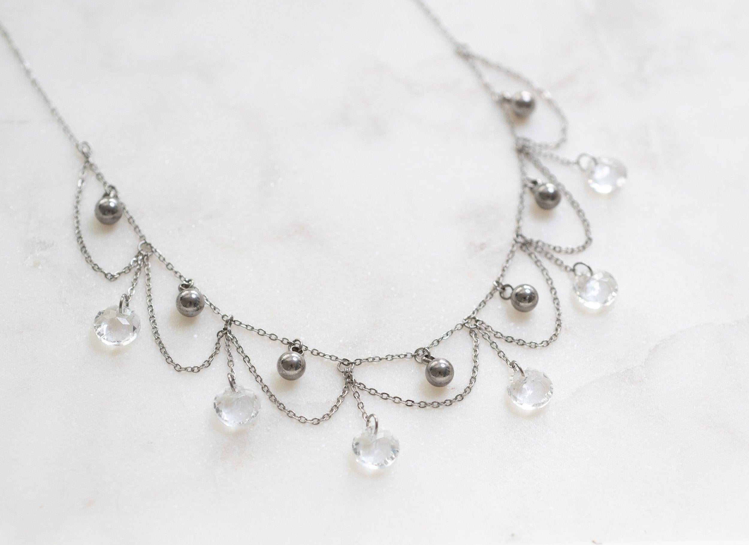 COLLIER PLUIE DE CRISTAL - Khloe