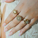 BAGUE TOURNESOL