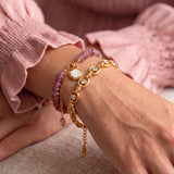 BRACELET PINK SHELL