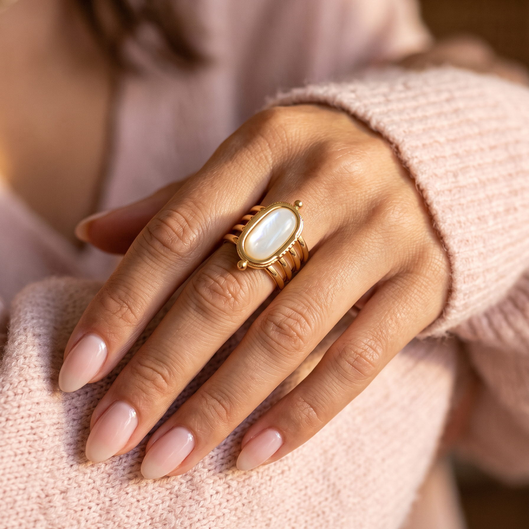 BAGUE NACRE